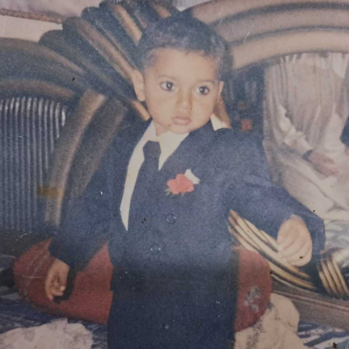 Muhammad Afzal as a kid